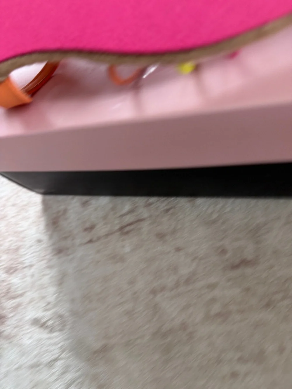 BCBGirls Orange Multicolor Braided Strap Sandals - Picture 4 of 5